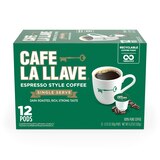 Cafe La Llave Espresso Style K-Cup Coffee Pods, 12 CT, thumbnail image 1 of 4