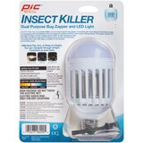 PIC Insect Killer Dual Purpose Bug Zapper and LED Light Bulb, thumbnail image 2 of 2