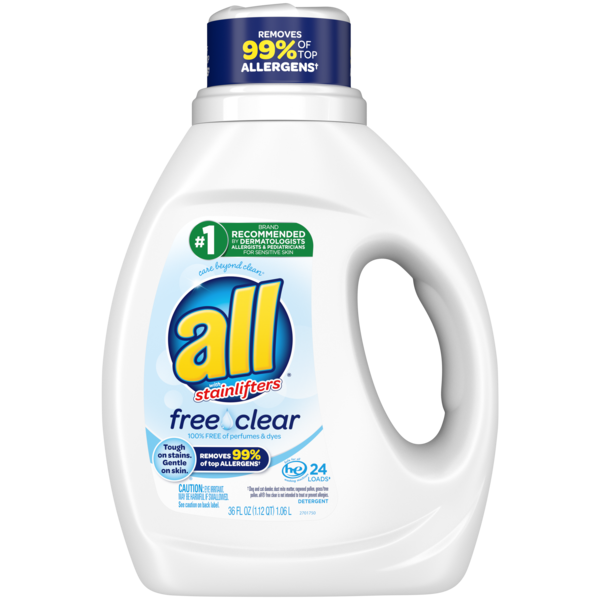 all Liquid Laundry Detergent, Free Clear for Sensitive Skin