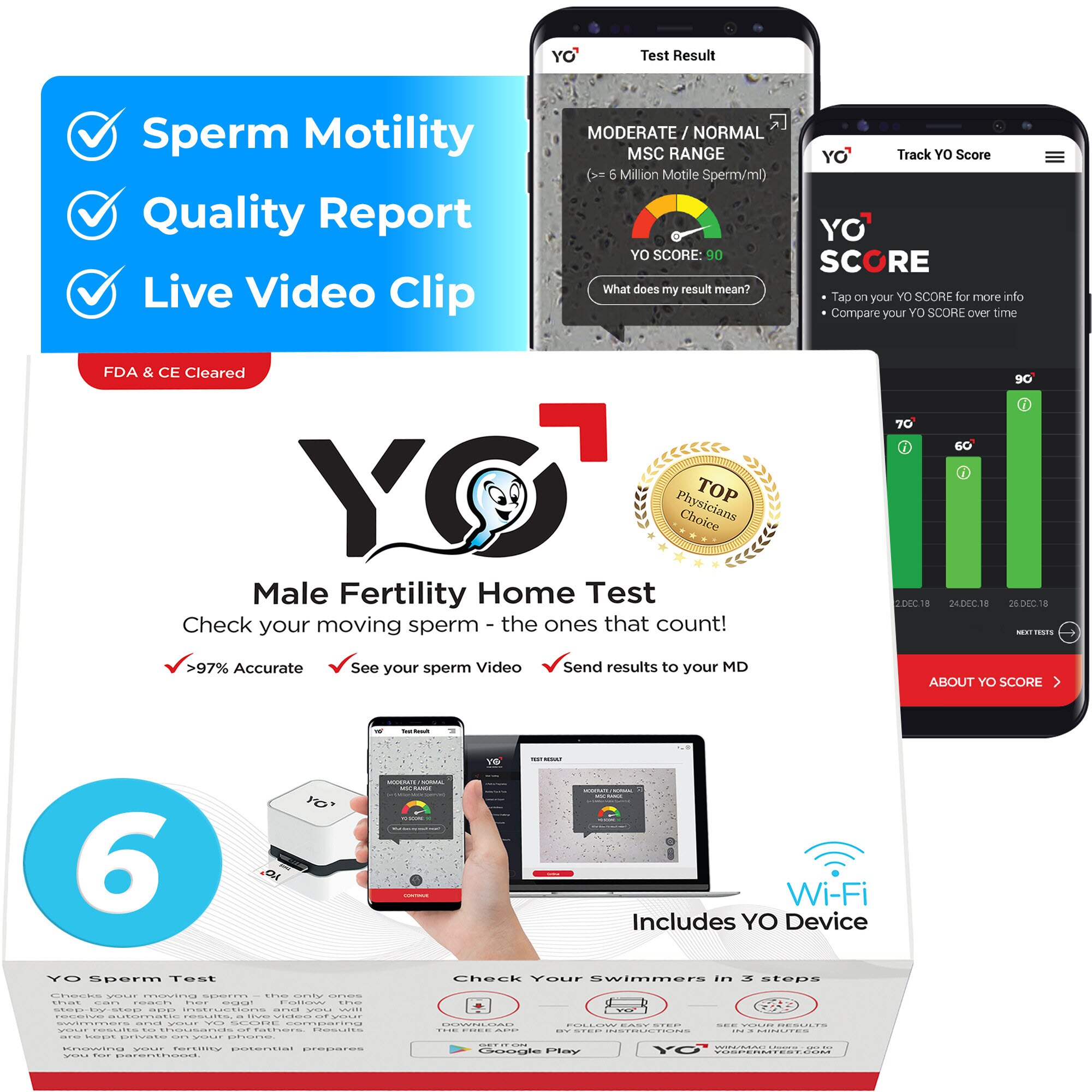 YOHome Sperm Test for Apple iPhone Android MAC and Windows PCs image.
