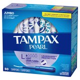 Tampax Pearl Tampons with LeakGuard Braid, Unscented, Light, thumbnail image