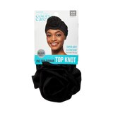 KISS Colors & Care Top Knot Pre Tied Turban, Black, thumbnail image 1 of 1