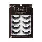 KISS Lash Couture Matte Black Faux Mink Eyelashes Multipack, thumbnail image 1 of 5