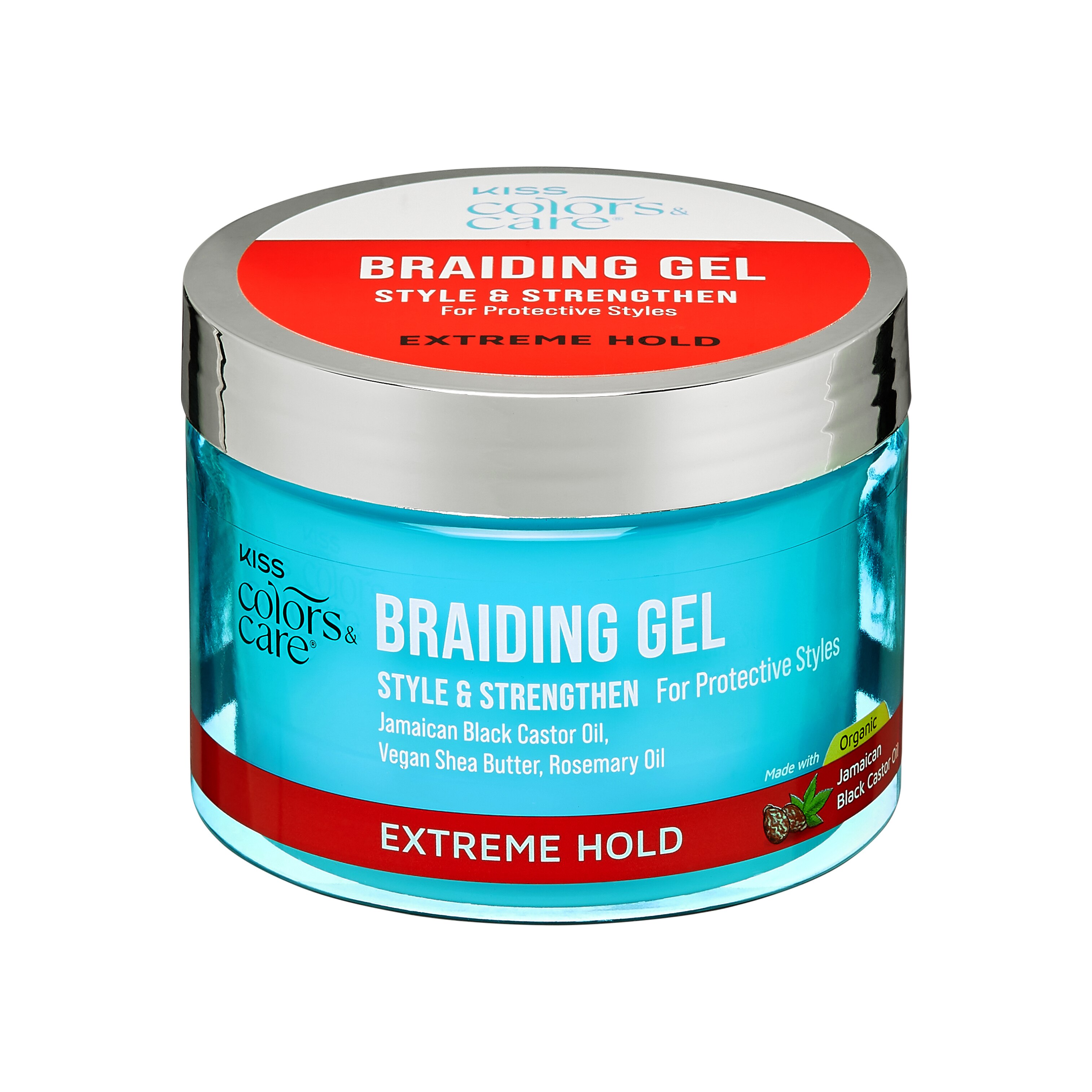 Kiss Extreme Hold Braid Gel, 6 OZ