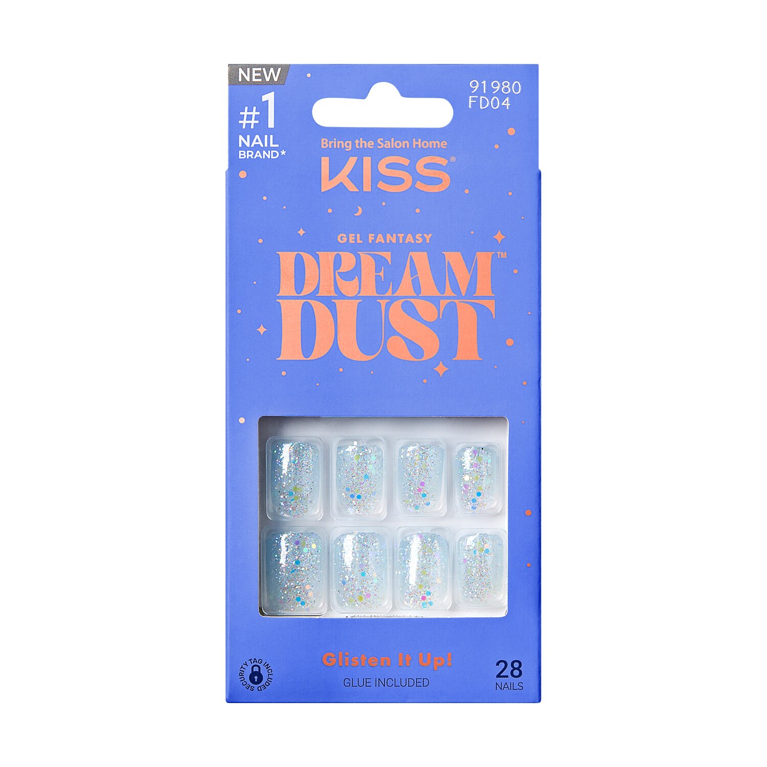 KISS Gel Fantasy Dreamdust False Nails image.