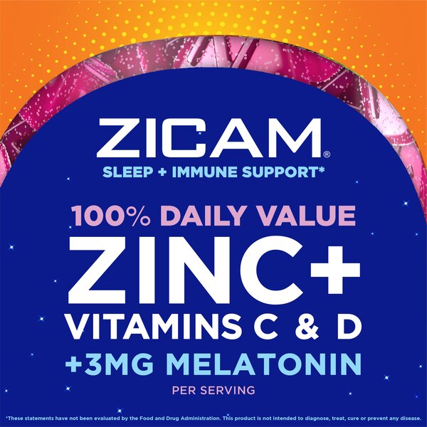 Zicam Sleep + Immune Support Gummies, Blackberry Lavender, 70 CT