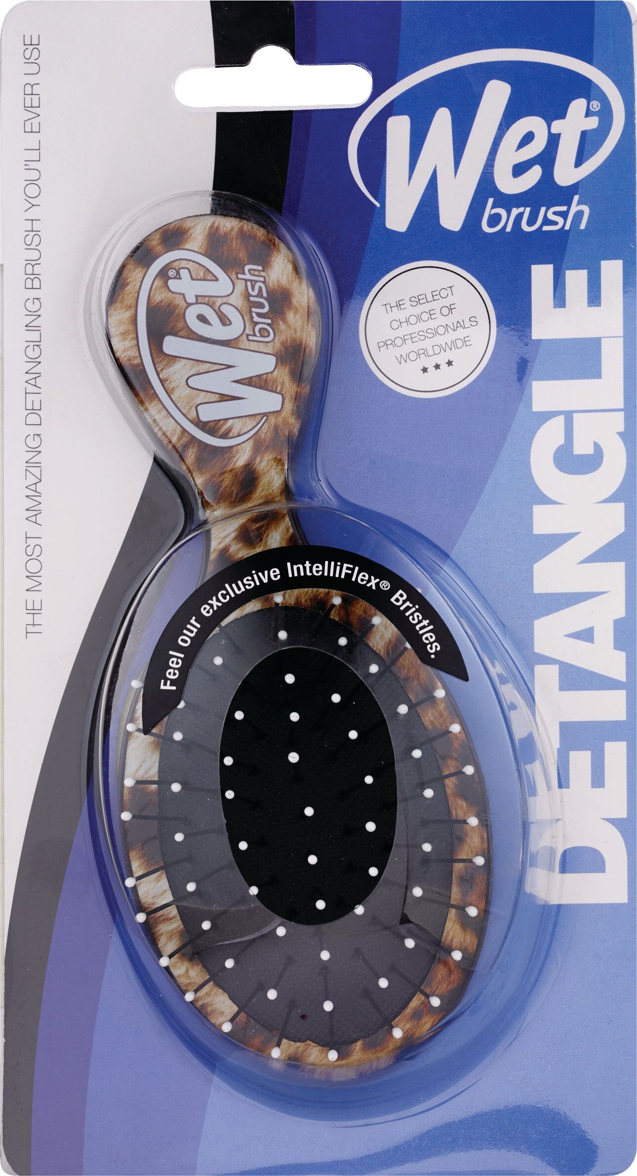 Wet Brush Squirt Detangling Brush, Leopard