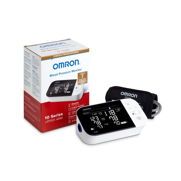 OMRON 10 Series Wireless Upper Arm Blood Pressure Monitor w/ Side-by-Side LCD Comparison