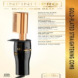 Conair InfinitiPRO Ultra-High Heat Gold-Plated Straightening Comb, thumbnail image 2 of 4