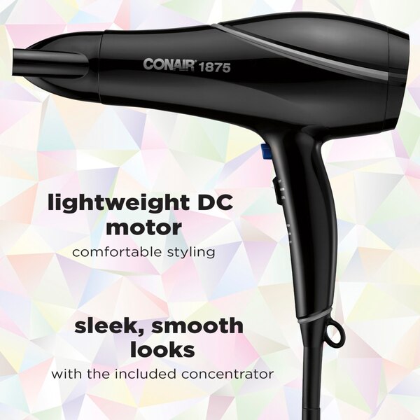 Conair Style & Shine Natural Crystal Collection Hair Dryer