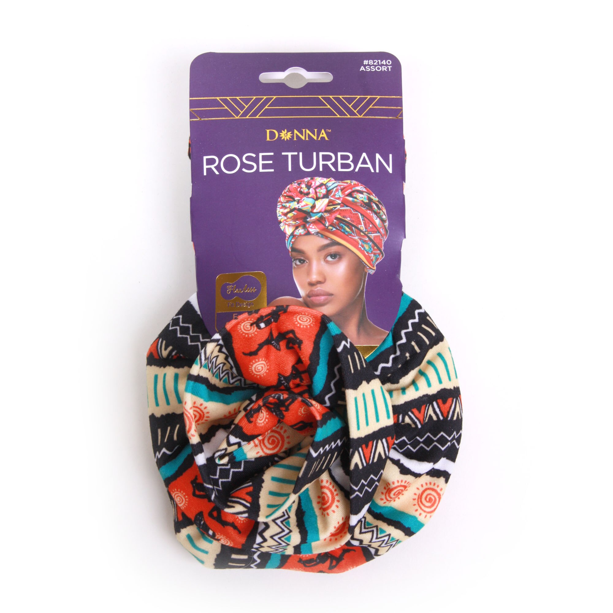 Donna Full Size Fit Rose Turban image.