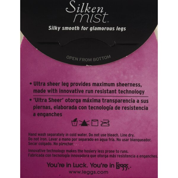 L'Eggs Silken Mist Ultra Sheer Control Top Pantyhose