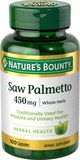 Nature's Bounty Saw Palmetto Capsules, 450 Mg, 100 CT, thumbnail image 1 of 1