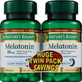 Nature's Bounty Melatonin 10mg Twin Pack, 120 CT, thumbnail image 1 of 2