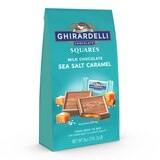 Ghirardelli, Milk Chocolate Sea Salt Caramel Chocolate Squares, 9 oz Bag, thumbnail image 1 of 5