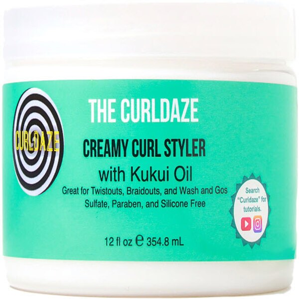 Curldaze Creamy Curl Styler with Kukui Oil, 12 OZ