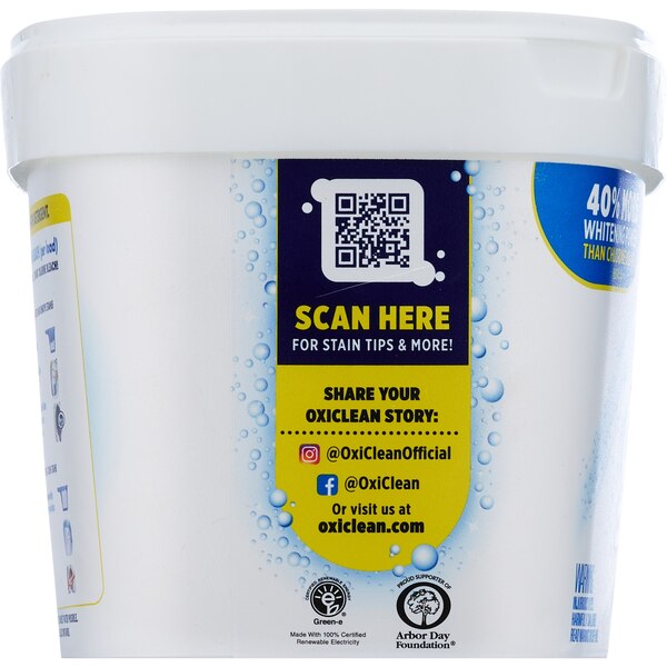OxiClean Laundry Whitener + Stain Remover, White Revive, 3 LB