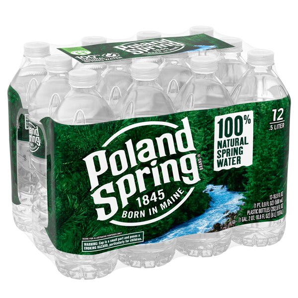 Poland Spring Natural Spring Water, 16.9 OZ, 12 CT