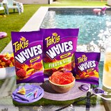 Takis Fuego Waves Hot Chili Pepper & Lime Flavored Spicy Wavy Potato Chips, thumbnail image 3 of 6
