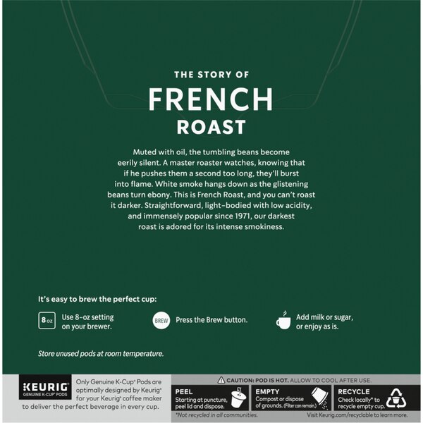 Starbucks K-Cup Pods, French Roast Coffee, 32 ct, 13.5 oz