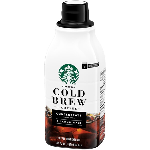 Starbucks Signature Black Cold Brew Coffee Concentrate, 32 oz