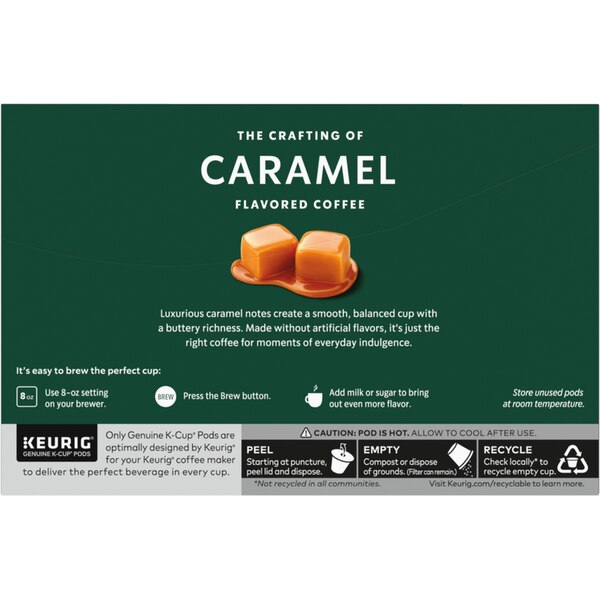 Starbucks Caramel Ground Coffee K-Cup Pods Naturally Flavored 10 ct, 0.35 oz