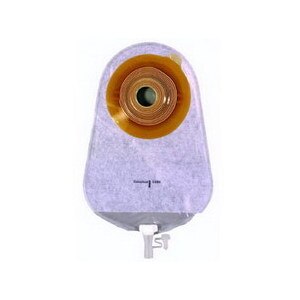 Coloplast Assura 1-piece Pre-Cut Maxi Urostomy Pouch Transparent, 10CT image.