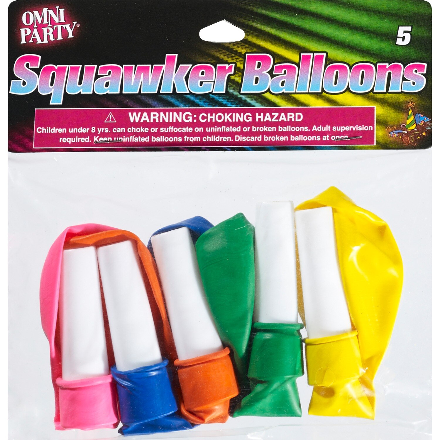 Omni Party Squawker Balloons image.