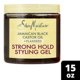 SheaMoisture Jamaican Black Castor Oil & Flaxseed Strong Hold Styling Gel, 15 OZ, thumbnail image 5 of 5