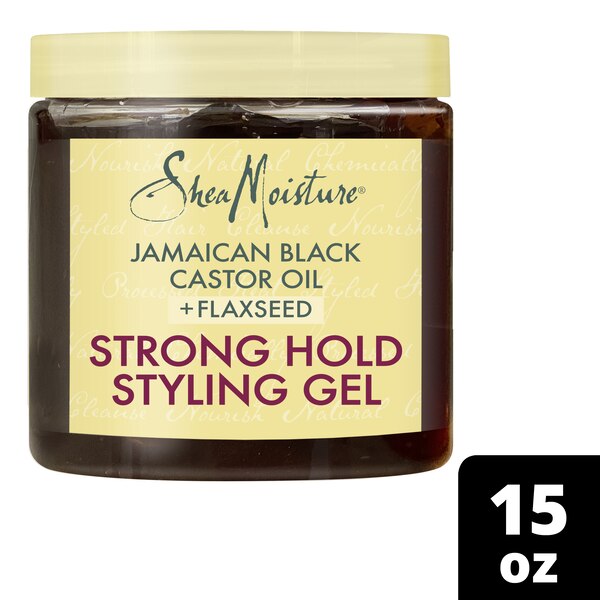 SheaMoisture Jamaican Black Castor Oil & Flaxseed Strong Hold Styling Gel, 15 OZ