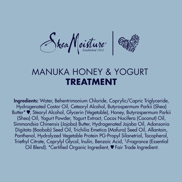 Shea Moisture Manuka Honey & Yougurt Protein Hydrate & Repair Protein Power Treatment, 8 OZ