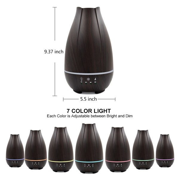 HealthSmart Aromatherapy Diffuser Cool Mist Humidifier for Essential Oils
