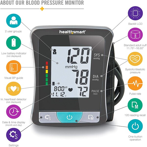 HealthSmart Select Series Upper Arm Blood Pressure Monitor