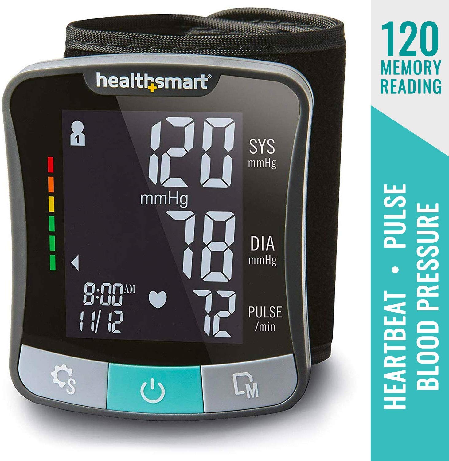 HealthSmart Premium Series Talking Universal Wrist Blood Pressure Monitor