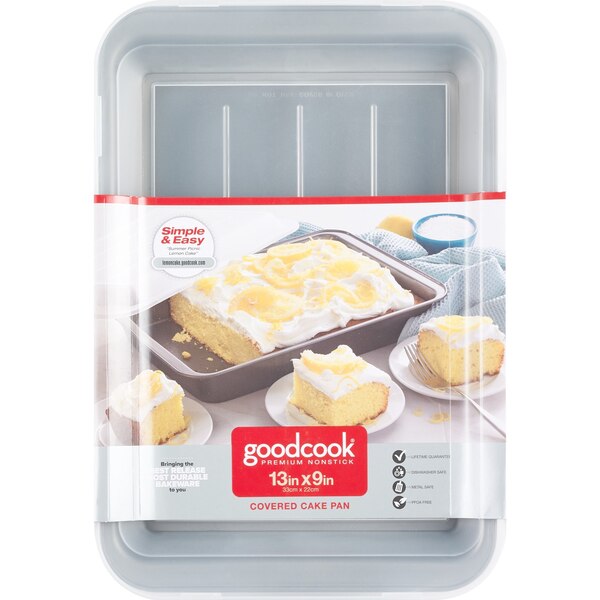 Good Cook Covered Cake Pan 13 x 9 Inch