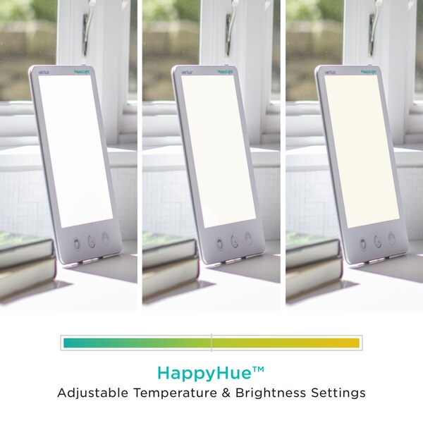 Verilux HappylightLuxe 10,000 Lux Bright White Light Therapy Lamp