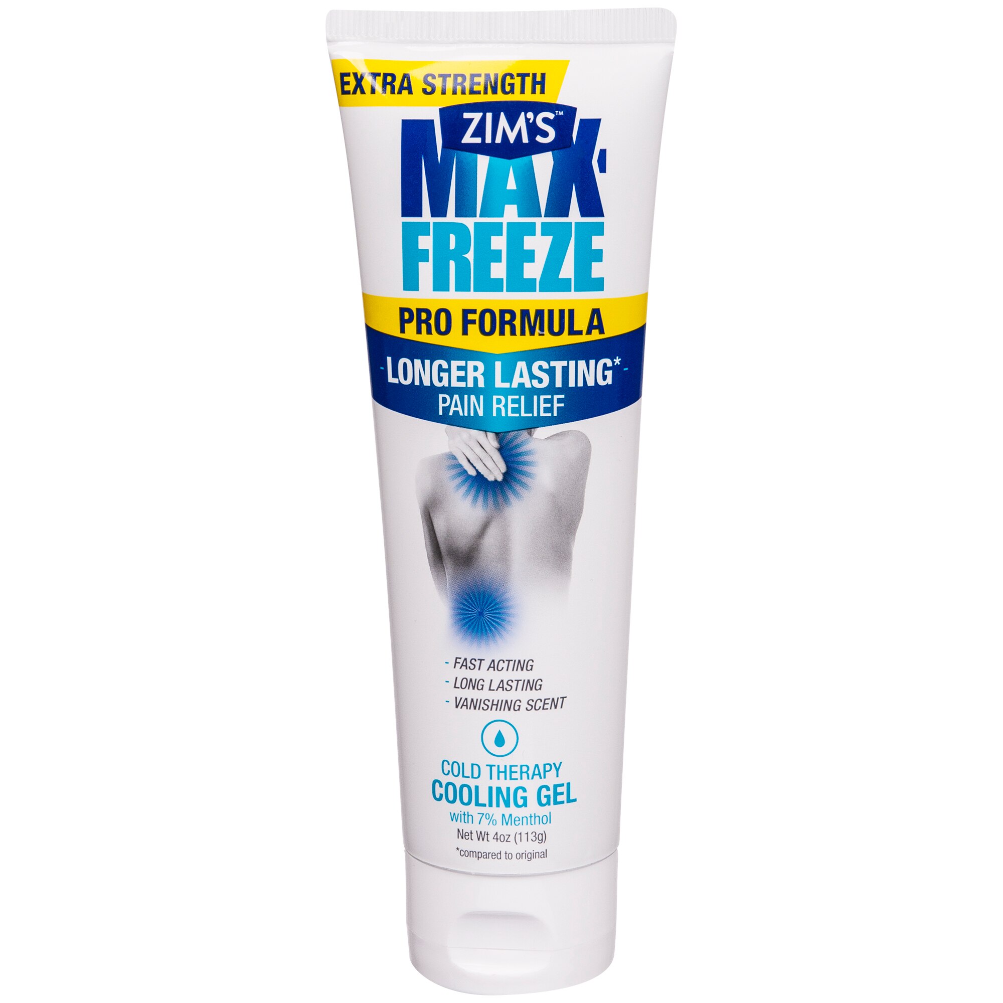 Zim's Max-Freeze Pro Formula Pain Relief Cooling Gel, 4 OZ image.