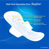 Stayfree Ultra Thin Long Pads With Wings Super Absorbency, thumbnail image 3 of 5