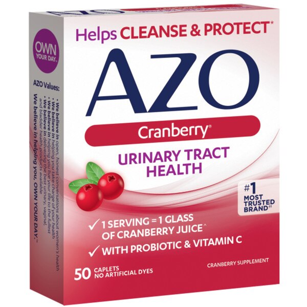 AZO Cranberry Urinary Tract Health, Dietary Supplement, Tablets, 50ct