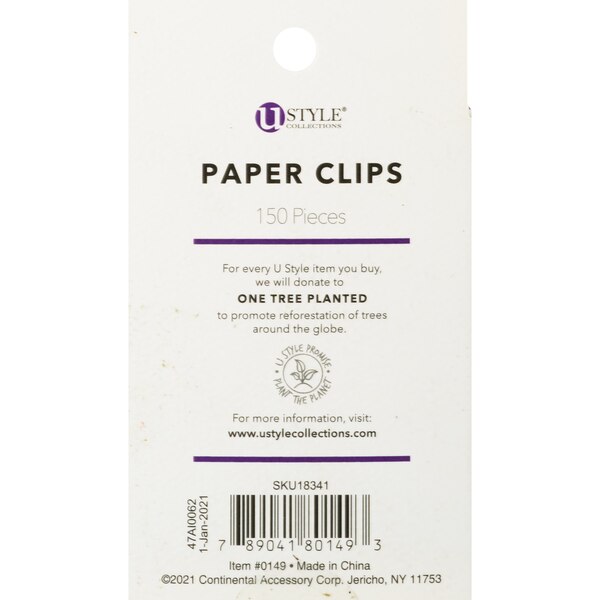 Caliber Medium Paper Clips, 150 ct