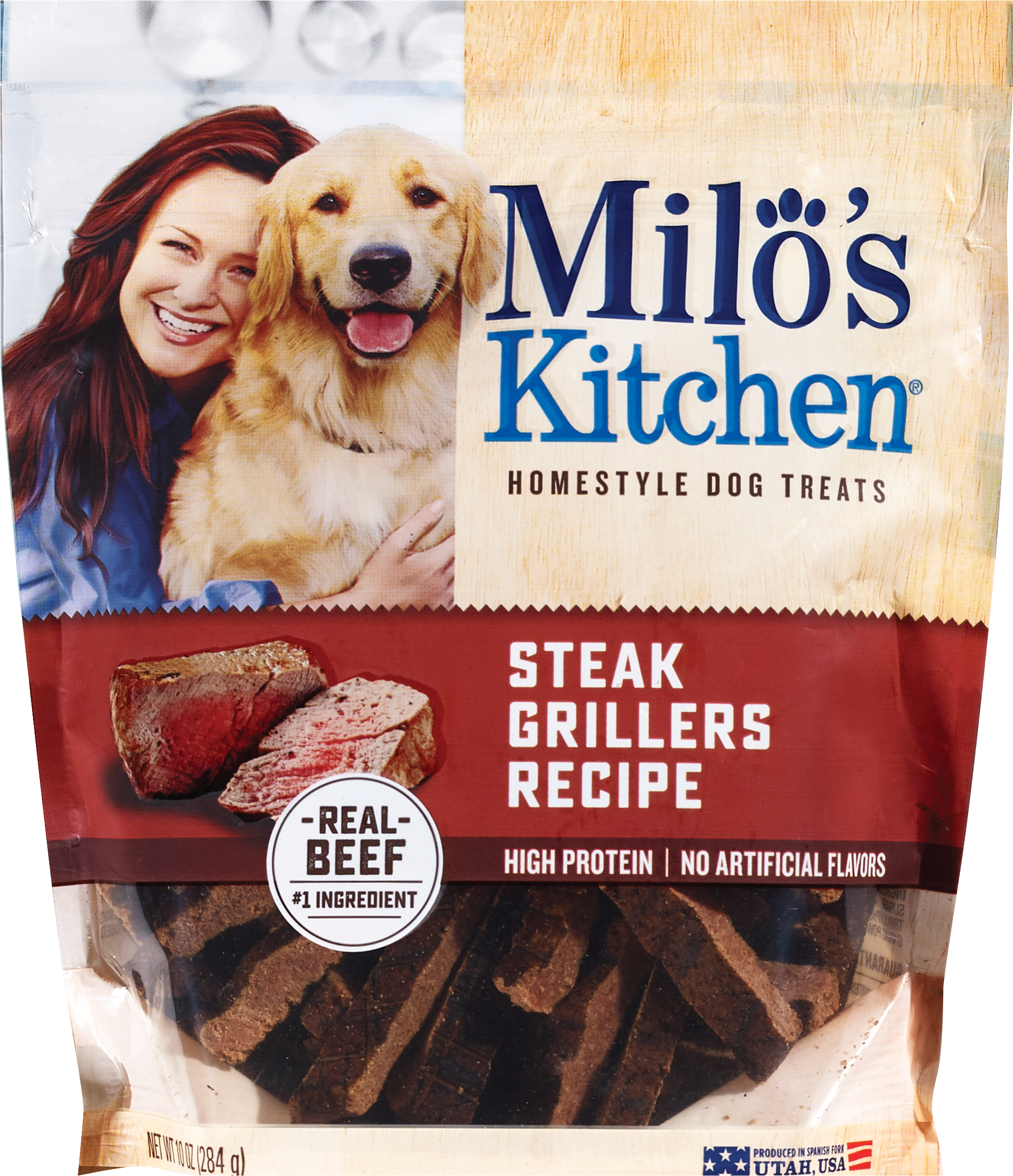 Milo's Kitchen Steak Grillers Recipe Dog Treats, 10 OZ