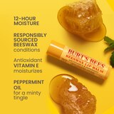 Burt's Bees 100% Natural Moisturizing Lip Balm, Original Beeswax with Vitamin E & Peppermint Oil, thumbnail image 4 of 10