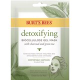 Burt's Bees Detoxifying Biocellulose Gel Mask with Charcoal and Green Tea, thumbnail image 1 of 9