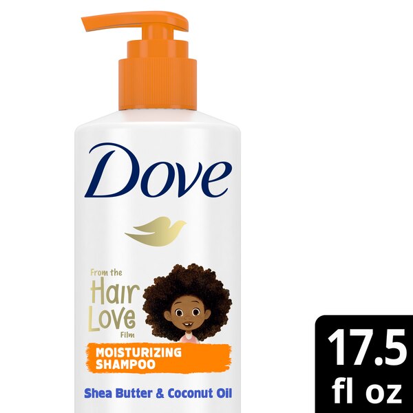 Dove Kids Care Nourshing Shampoo for Culry Hair, Coconut Oil and Shea Butter, 17.5 Fl Oz