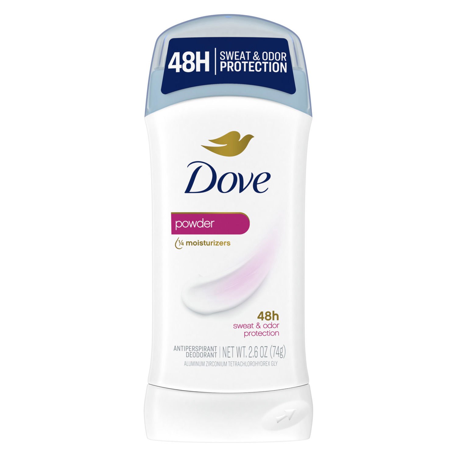 Dove All Day Antiperspirant & Deodorant Stick, Powder image.