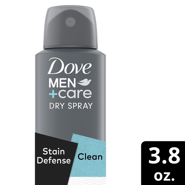 Dove Men+Care 72-Hour Stain Defense Antiperspirant Dry Spray, Clean