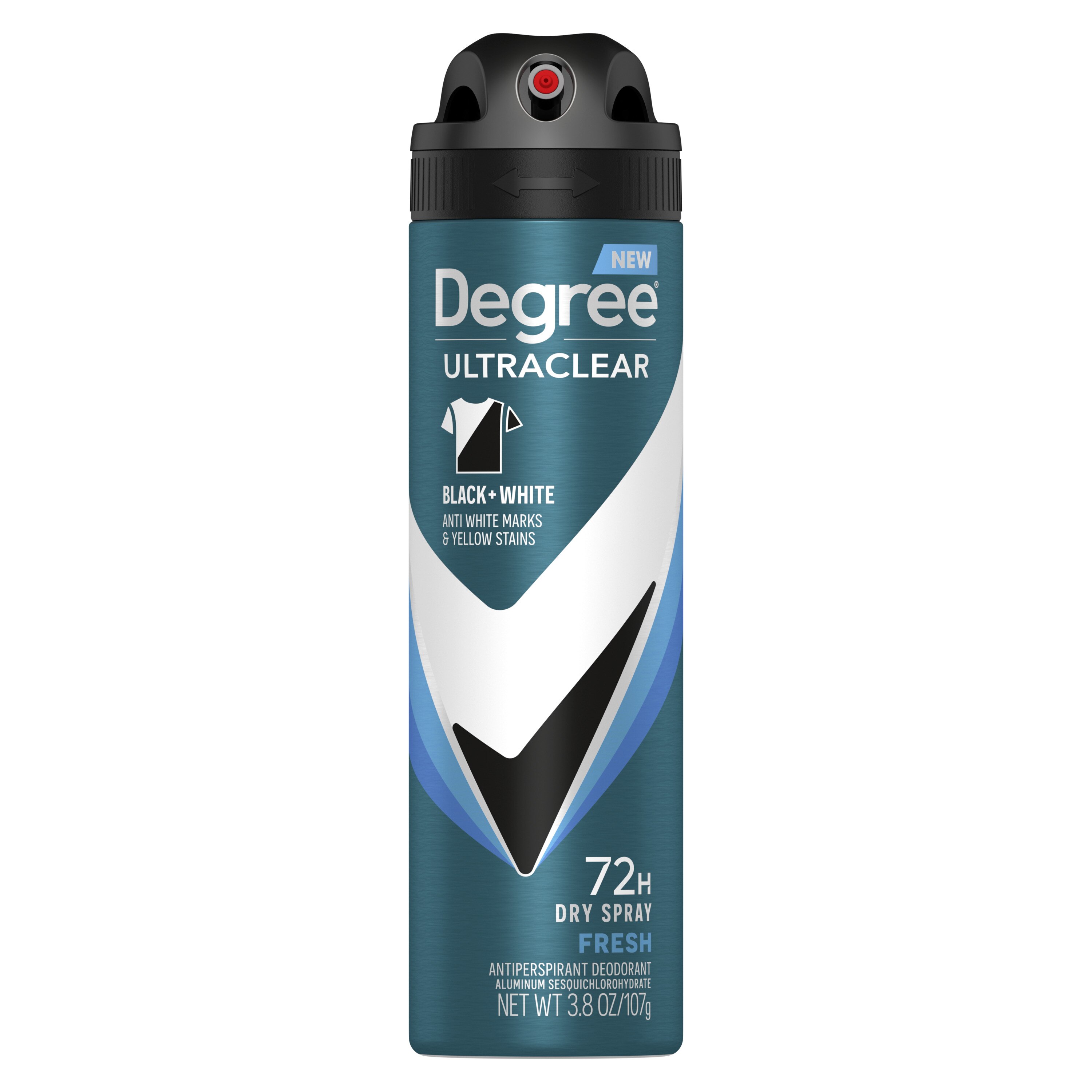 Degree Ultraclear 72-Hour Black + White Antiperspirant & Deodorant Dry Spray, Fresh