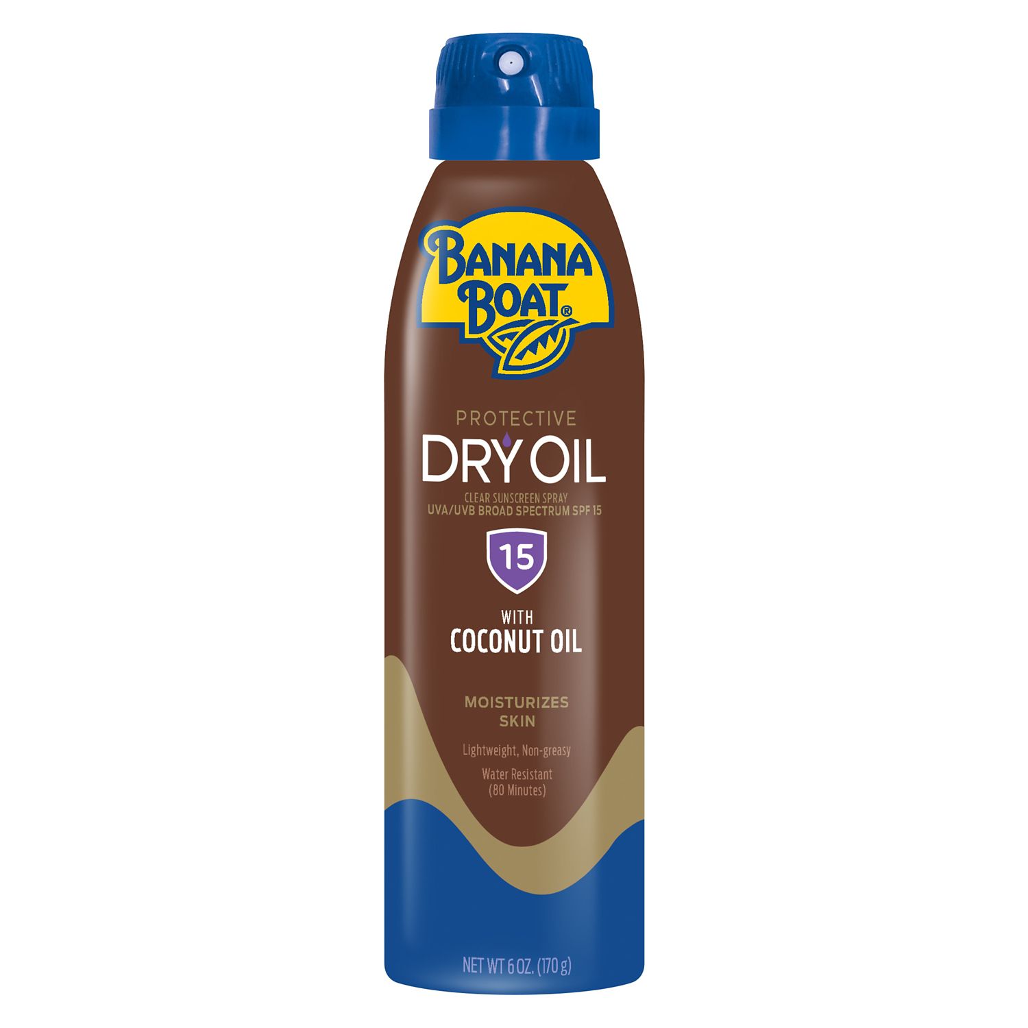 Banana Boat Dry Oil Sunscreen Spray, SPF 15, 6 OZ