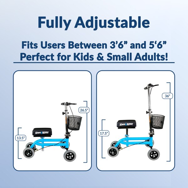 KneeRover Kids and Small Adult Knee Walker Child Knee Scooter