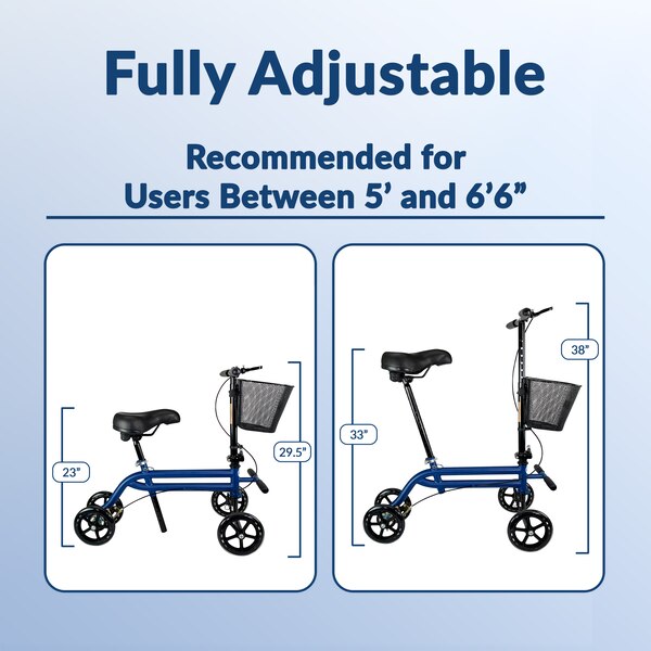 KneeRover Evolution Steerable Seated Scooter Mobility Knee Walker